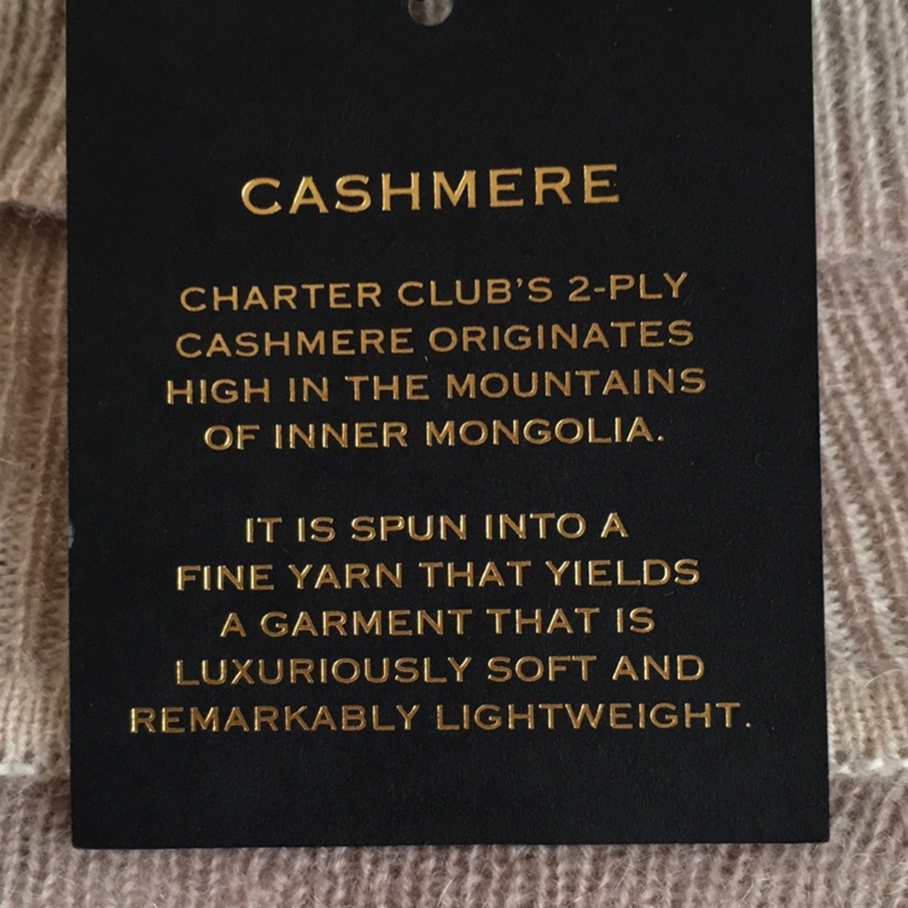 NWT Charter club cashmere sweater - Picture 5 of 6